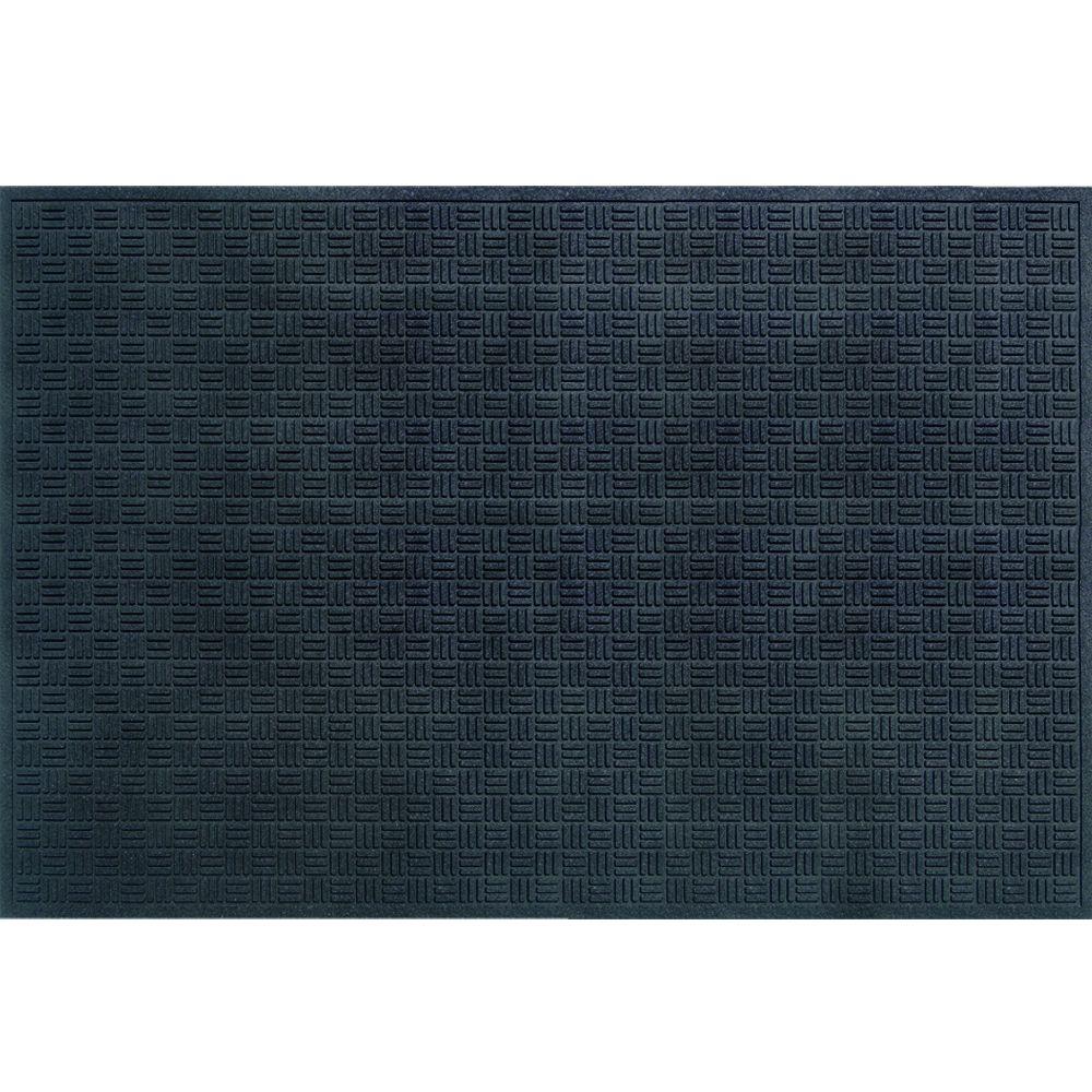 Denk vooruit of Nucleair Black 48 in. x 72 in. Recycled Rubber Commercial Door Mat - take-a-byte.net
